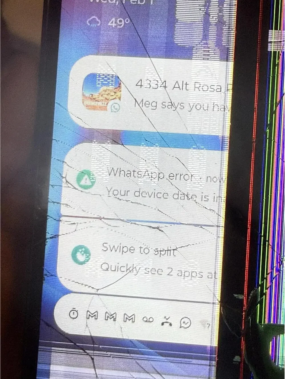 Tracfone Motorola Moto G , Parts Phone Broken Screen , Selling For Parts